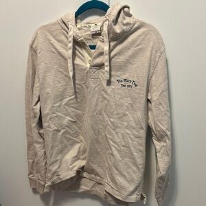 The Black Dog Unisex Cream Hooded Pullover